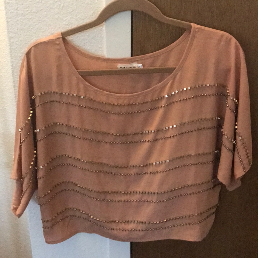 Tan crop top